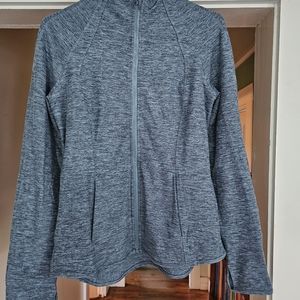 Yogalicious Lux Blue Zipup with Thumb hole Jacket L